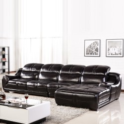宜家现代简约休闲高档真皮沙发组合 客厅头层厚牛皮个性转角皮艺