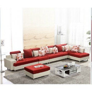 布沙发  高档现代简约布艺沙发客厅组合  贵妃转角大户型沙发