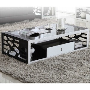 茶几 简约时尚客厅创意现代储物不锈钢化玻璃小茶台