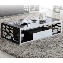 茶几 简约时尚客厅创意现代储物不锈钢化玻璃小茶台