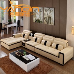 言覃家具真皮沙发 时尚皮沙发 简约皮艺沙发 头层牛皮现代客厅组