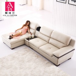 阿诗兰品牌家具真皮沙发进口头层牛皮艺客厅实木欧式沙发组合A835