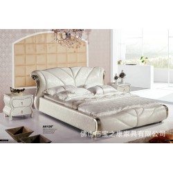 经销批发顺德休闲软床 休闲皮床 皮艺休闲床 1.5米休闲床