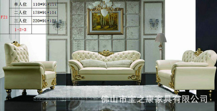 欧式沙发厂供应休闲欧式真皮沙发 组合真皮沙发 欧式真皮沙发定制