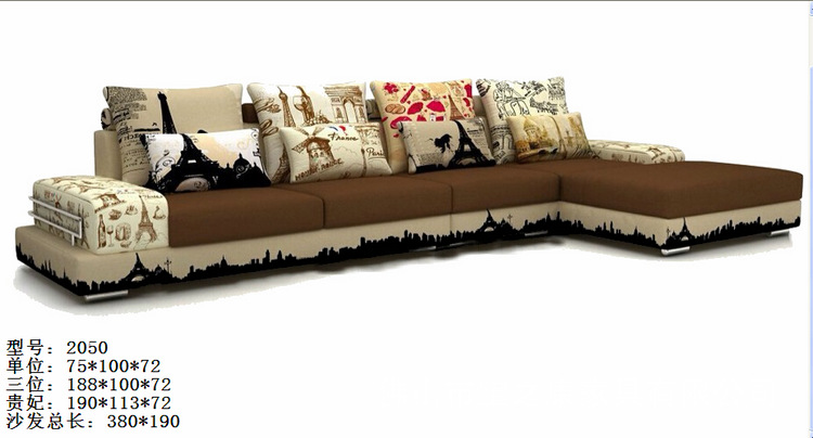 精品展示新款布艺沙发 客厅布艺沙发 转角布艺沙发加工