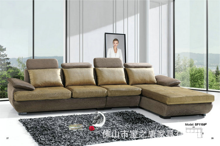 布艺沙发厂供应L型布艺沙发 时尚布艺沙发 可拆洗布艺沙发
