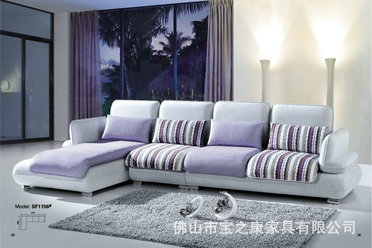 布艺沙发厂供应L型布艺沙发 时尚布艺沙发 可拆洗布艺沙发