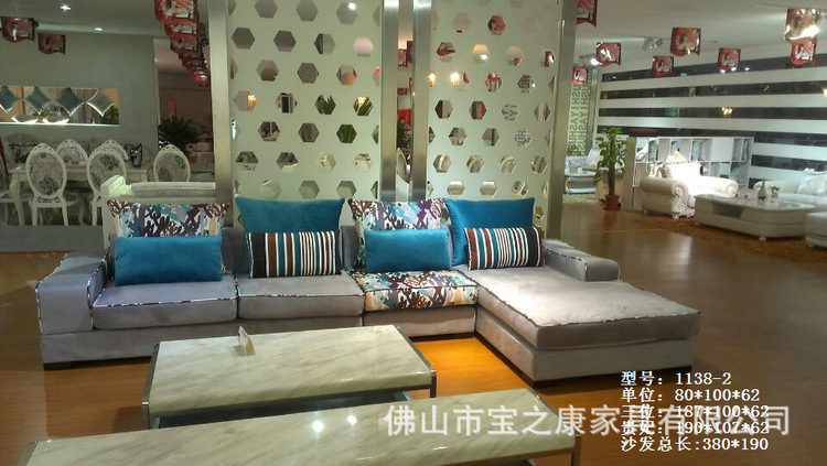 大量供应小户型布艺沙发 广东布艺沙发 转角布艺沙发加工