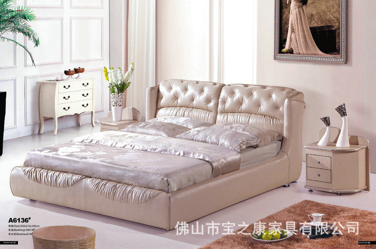 大量供应休闲布艺床 单人休闲床 欧式休闲床 佛山休闲软床