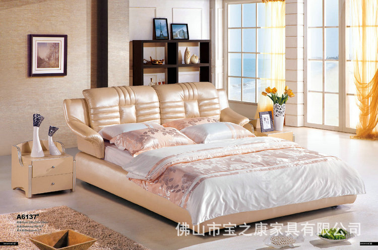 大量供应休闲布艺床 单人休闲床 欧式休闲床 佛山休闲软床