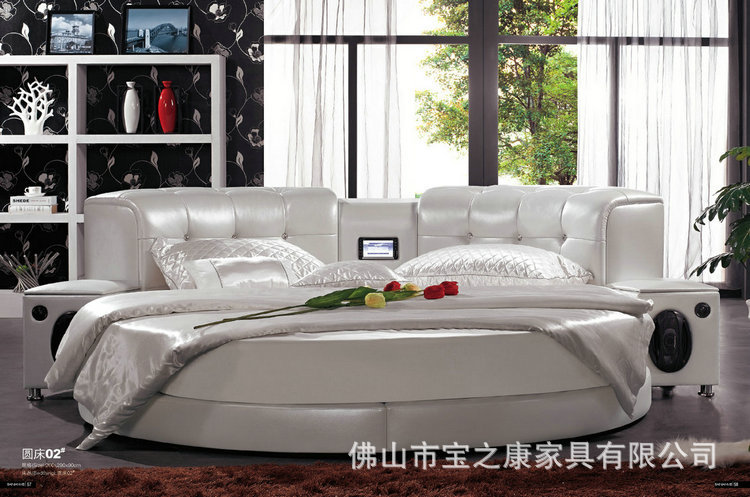 大量供应圆形休闲床 卧室休闲床 豪华休闲床 休闲软床批发