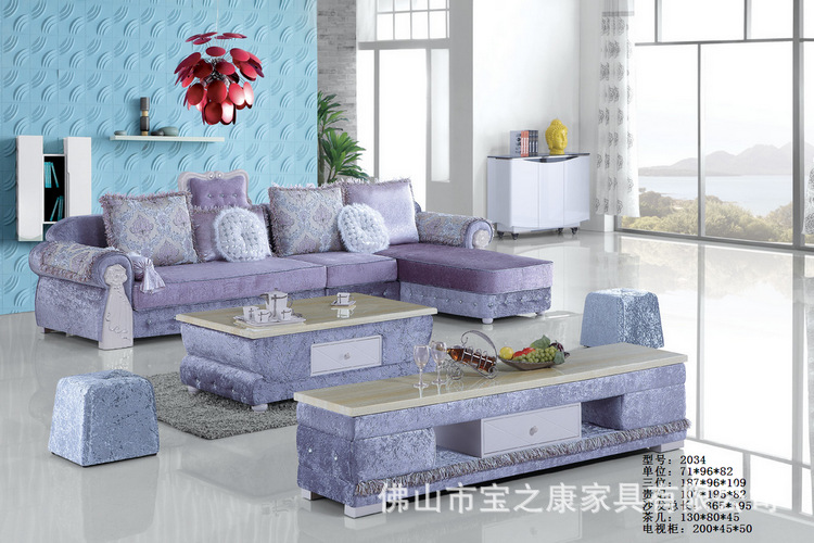 批发供应客厅布艺沙发 新款布艺沙发 转角布艺沙发定制