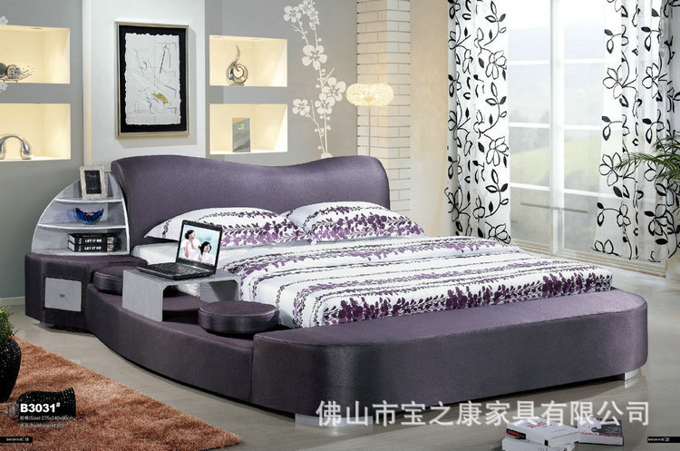 经销批发时尚休闲床 1.8米休闲床 现代休闲床 包边休闲床