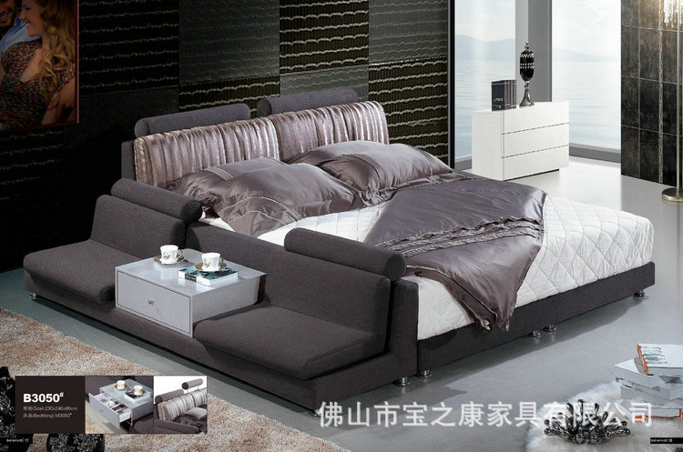 经销批发时尚休闲床 1.8米休闲床 现代休闲床 包边休闲床