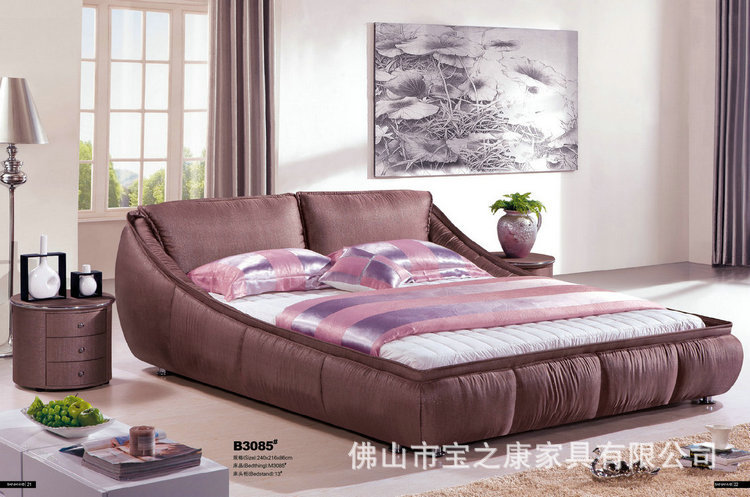 大量供应休闲布艺床 简约休闲床 豪华休闲床 休闲软床批发