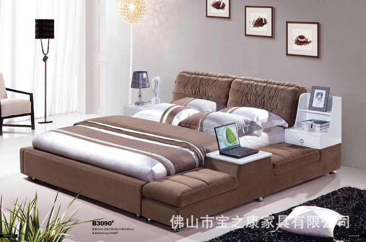 大量供应休闲布艺床 简约休闲床 豪华休闲床 休闲软床批发