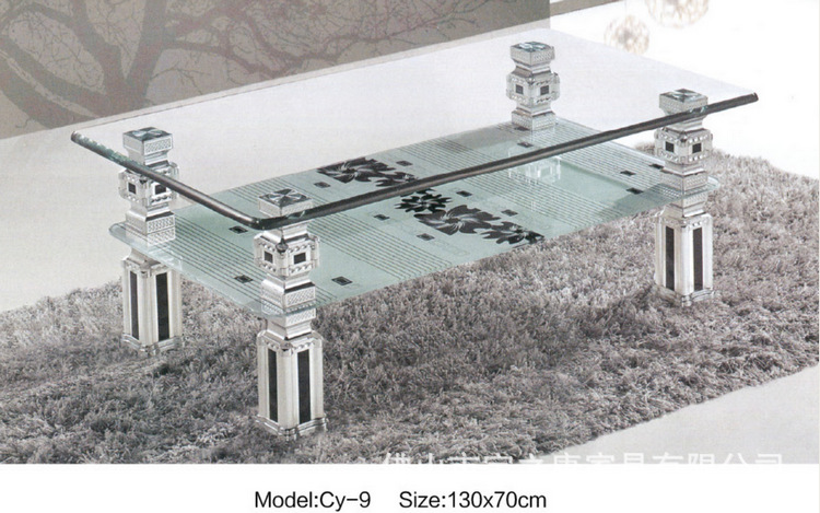 专业供应简约茶几 时尚茶几 五金玻璃茶几 办公时尚茶几