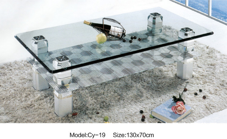 专业供应简约茶几 时尚茶几 五金玻璃茶几 办公时尚茶几