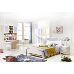 儿童家具 套房床卧室青少年床 1.5单人床儿童床 男孩