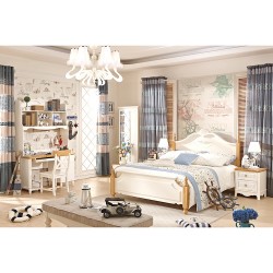 地中海双人床大床成套家具复古温馨家庭高档卧室组合家具厂批发