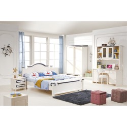 儿童床 男孩儿童家具套房组合床1.2米儿童床 男孩单人床