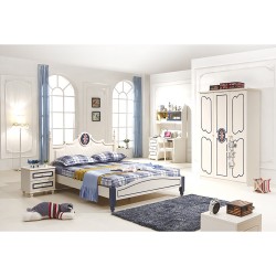 韩彩系列卧室成套家具组合高低柜组合板式双人床质量有保证
