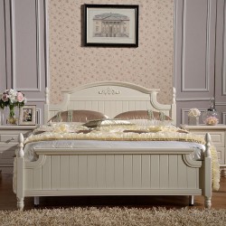 专业供应韩式实木床 现代实木床 高档实木床 实木床加工 快速发货