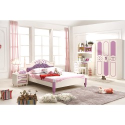 韩彩实木套房卧室家具组合成套家具柜子橱衣柜1.5米床儿童床