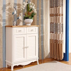 地中海家具实木鞋柜木鞋櫃鞋柜 地中海大鞋柜 实木批发特价