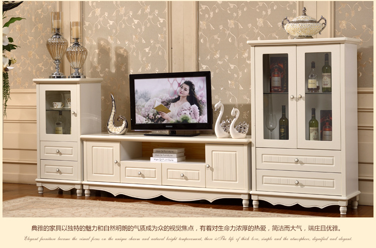 餐边柜韩式电视柜实木 组合套装 实木家具 厂家直销  质量保证
