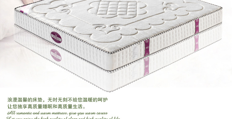 批发供应乳胶床垫 天然椰棕弹簧床垫 1.2/1.5/1.8米双人床垫