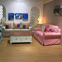 工厂直销,美式乡村地中海沙发田园格子沙发美式乡村地中海家具