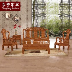 【濠亮家具】红木仿古沙发 茶色家多宝红木仿古沙发大量批发