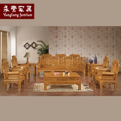 【濠亮家具】紫檀沙发 大量供应刺猬紫檀大如意10件套沙发 批发