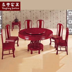 【濠亮家具】实木圆餐台 批发生产1.38米平面圆台 质量保证 批发