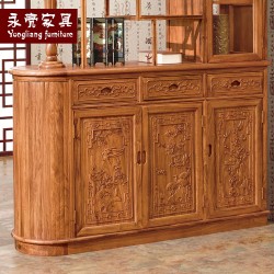 【濠亮家具】黄花梨酒柜 批发非洲黄花梨1.38米酒柜 厂家直销