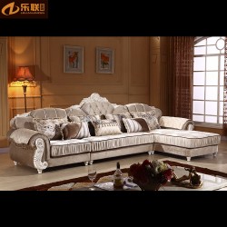 厂家定制新款欧式沙发 时尚豪华布艺客厅欧式沙发 布艺三人沙发