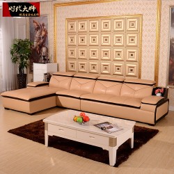 【伙拼】佛山皮艺沙发真皮 现代头层真皮沙发 转角组合客厅皮沙发