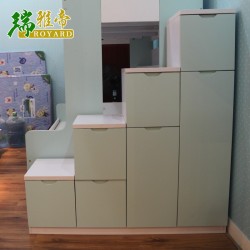 瑞雅帝家具 儿童双层床配套的楼梯柜 组合楼梯衣柜式储物批发价