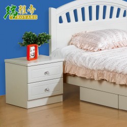 瑞雅帝家具 出厂价 象牙白儿童简约风格床头柜质量保证