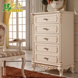《厂家直销》 批发价欧式雕花实木五斗柜 新款法式实木储物柜