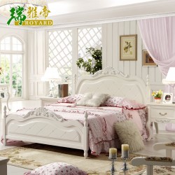 新品韩式公主实木床 特价浪漫双人韩式高箱床 公主双人床品牌家具