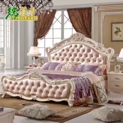 2015新款创意床特价批发高档欧式家具双人床1.5米欧式真皮 婚床