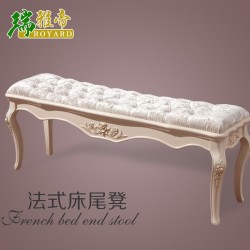 厂家批发价 法式欧式实木卧室床尾凳 实木换鞋凳 长凳