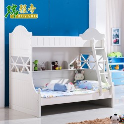 2015新款实木儿童双层子母高低公主上下床送书架挂梯年尾促销