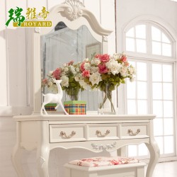 厂家直销批发 韩式实木雕花梳妆台 法式卧室梳妆台质量保证