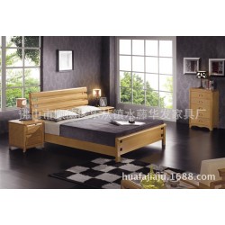 厂家直销本月特价促销实木床简约全榉木要实木床单人床双人床