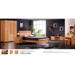 质量保证实木床1.5米1.8米最新产品简约现代进口榉木实木套房