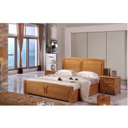 低价促销实木床双人床进口榉木坚韧耐用品质保证1.5米/1.8米