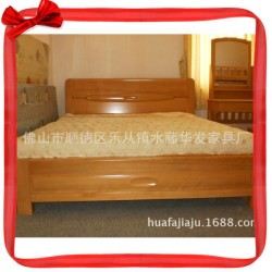 厂家直销木床德国榉木高箱储物床实木床1.8 米纯实木双人床特价